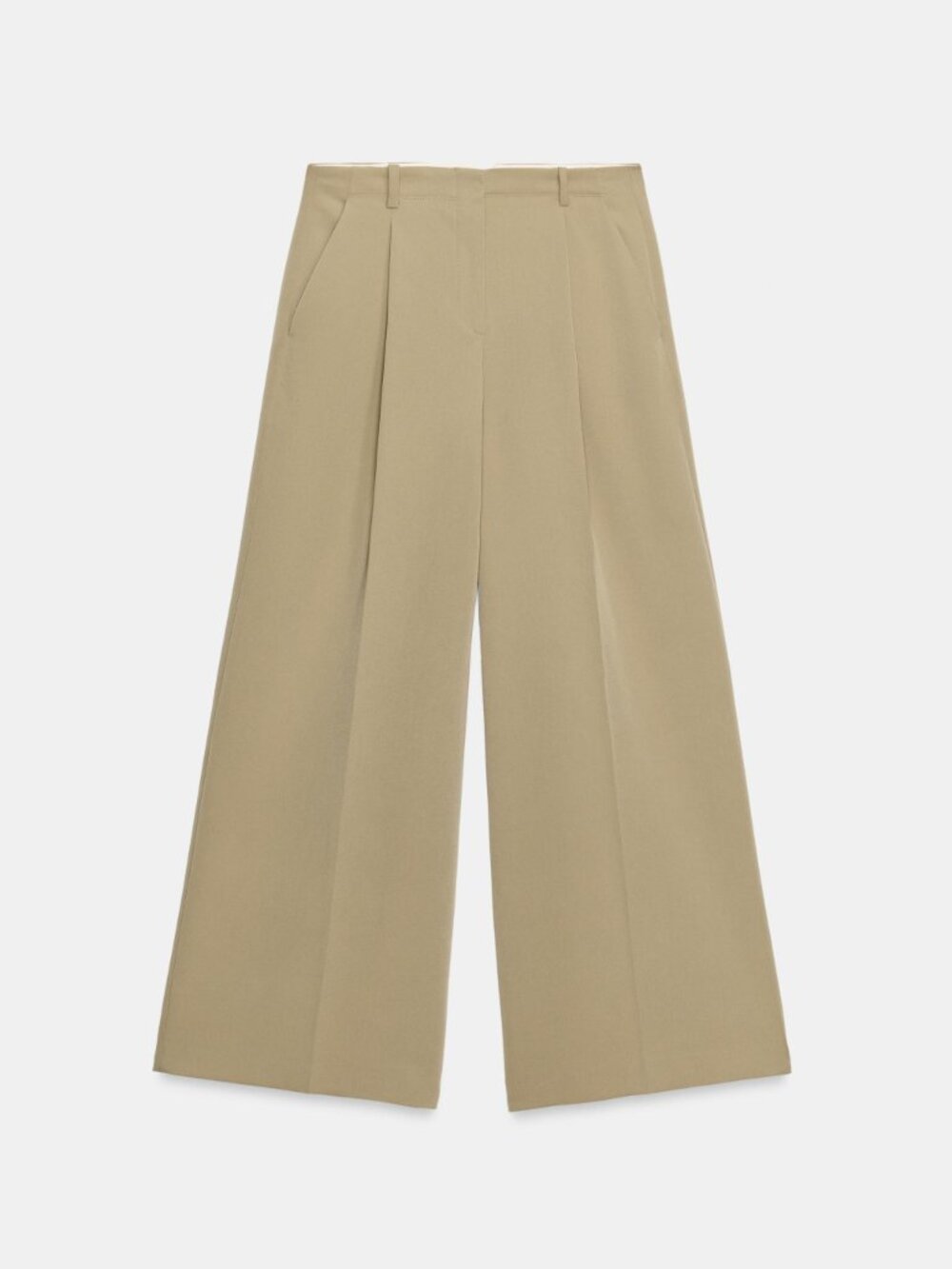 Never worn lightweight long khaki slacks wide leg trousers